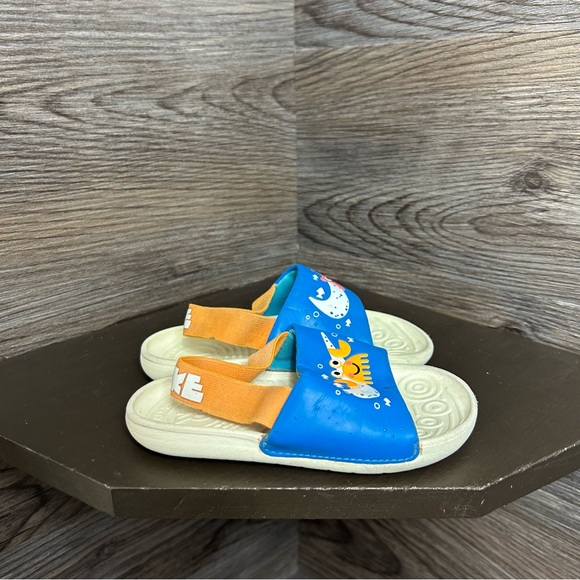 Nike kawa slides blue sandals - Picture 1 of 6